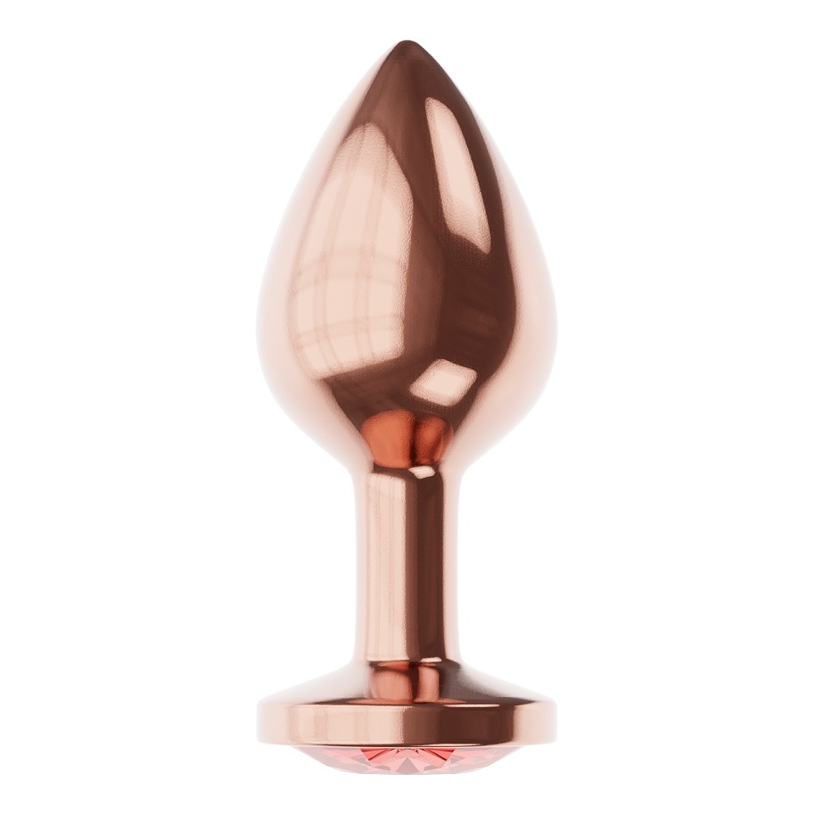 Rose Gold Anal Plug Diamond Shine is made of non-oxidizable ... Lola Games - Diamond Anal Plug S - Gold/Ruby photo-2