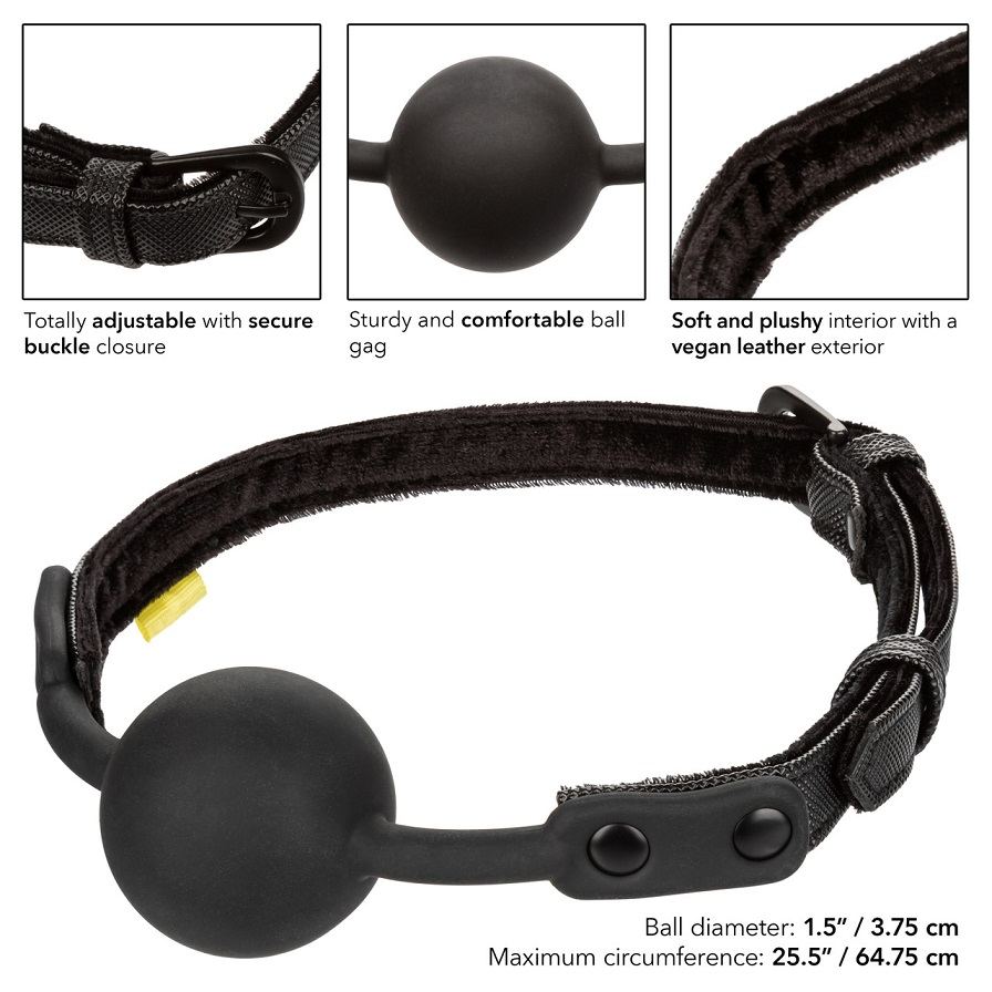 Your Boundless Ball Gag is waiting for you! This firm yet pl... CEN - Boundless Ball Gag - Black photo-5
