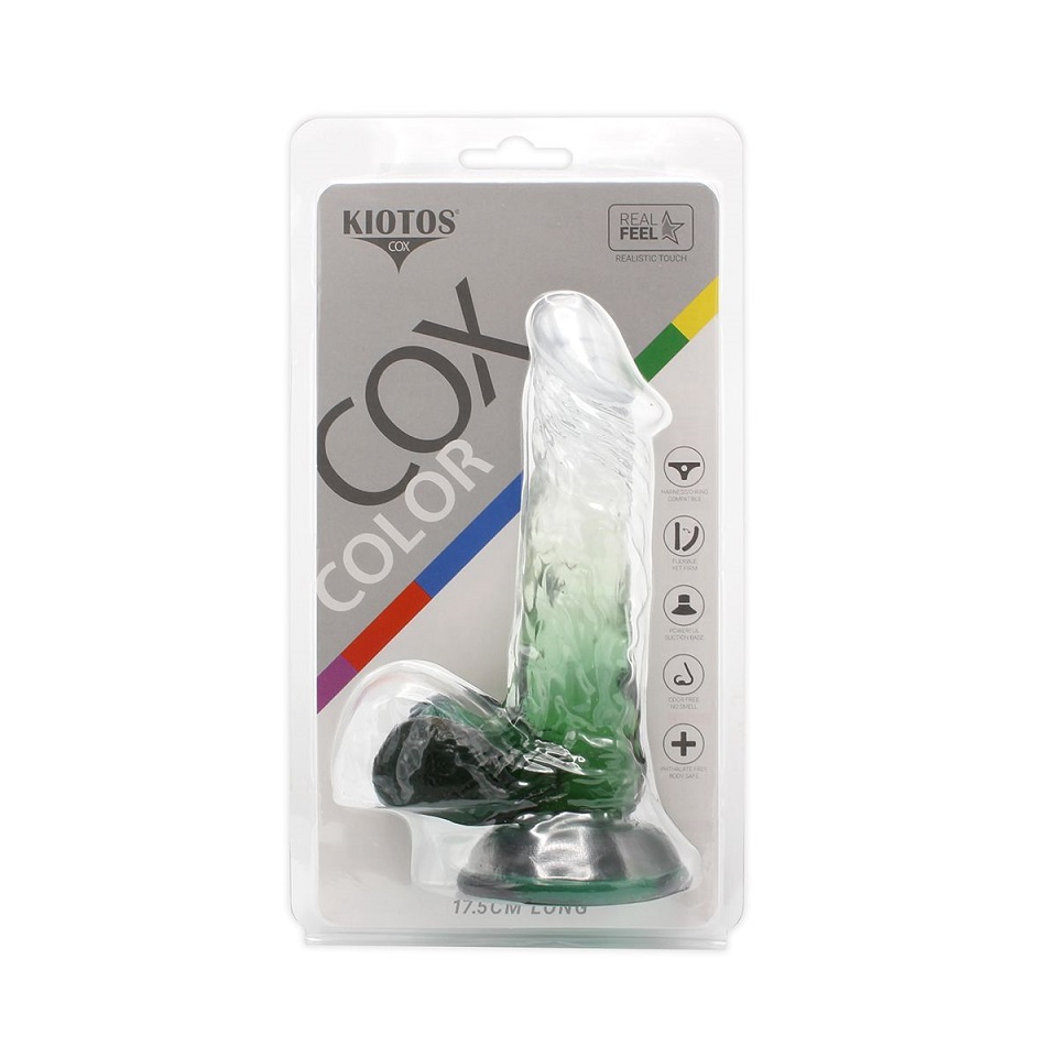 This special transparent dildo has an amazing color mix and ... Kiotos - Realistic Dildo 03 - Green photo-9