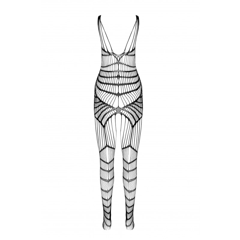 Sexy bodystocking that perfectly fits the figure, emphasizin... Passion - Bodystocking BS102 - Black photo-4