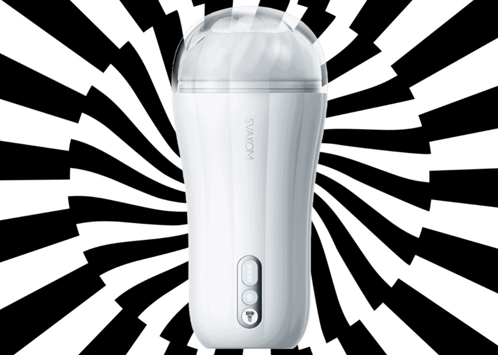 The built-in outstanding motor creates 5 different vibrating... SVAKOM - Robin Stroking Masturbator - White photo-4