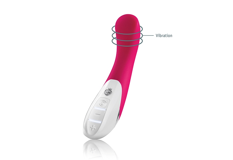 Al Punto is bent so that his point hits the G-spot. Proudly ... Mystim - Al Punto Vibrator - Pink photo-3