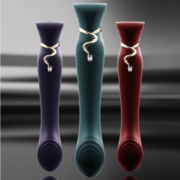 Experience true luxury with the ZALO Queen G-spot PulseWave ... Zalo - Queen APP Heating Vibro Set - Jewel Green photo-20