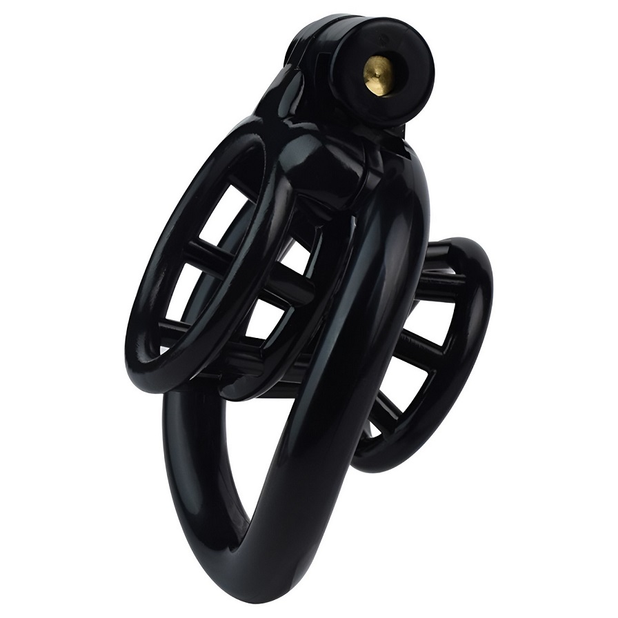 Material: 3D print resin
Size:
A Circular inside diameter: 3... FAAK - Resin Chastity Cage 217 - Black photo-2