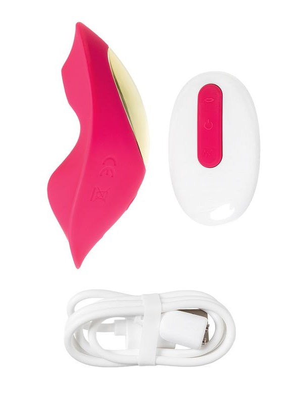 Vacuum wave stimulation panty liner Pimpit made from soft si... JOS - Pimpit Panty Stimulator - Pink photo-10