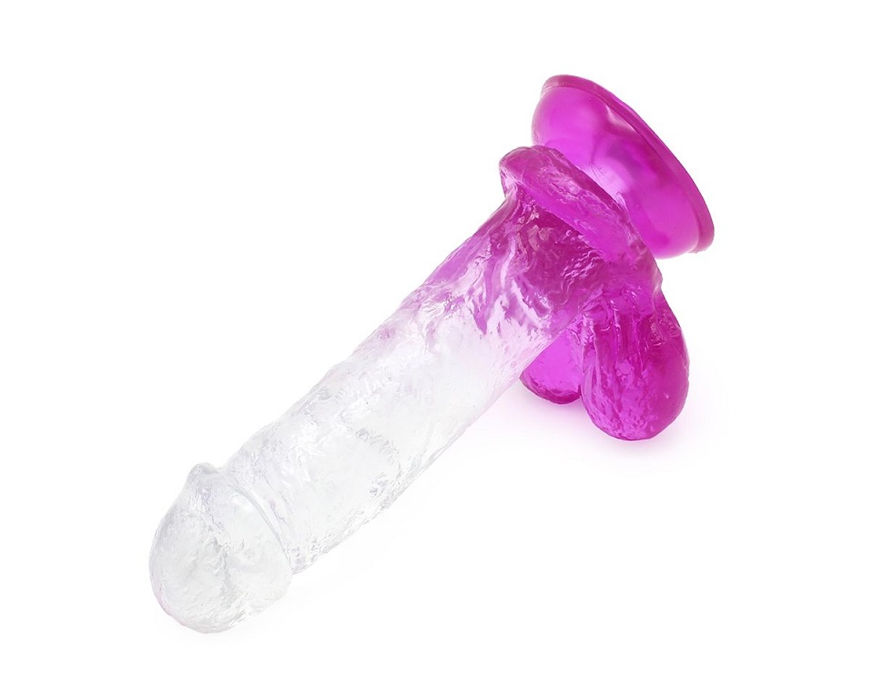This special transparent dildo has an amazing color mix and ... Kiotos - Realistic Dildo 07 - Purple photo-7