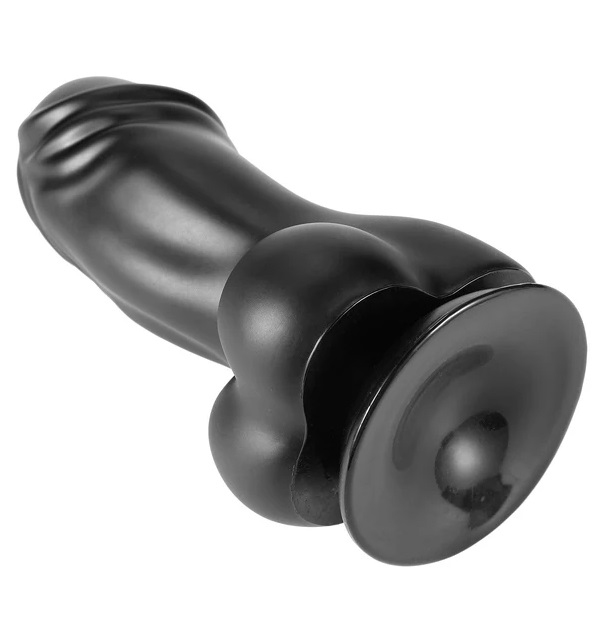 INFERNO by HIDDEN DESIRE Fat Boys PVC dildo is crafted for t... Hidden Desire - Inferno Huge Dildo 19cm - Black photo-6