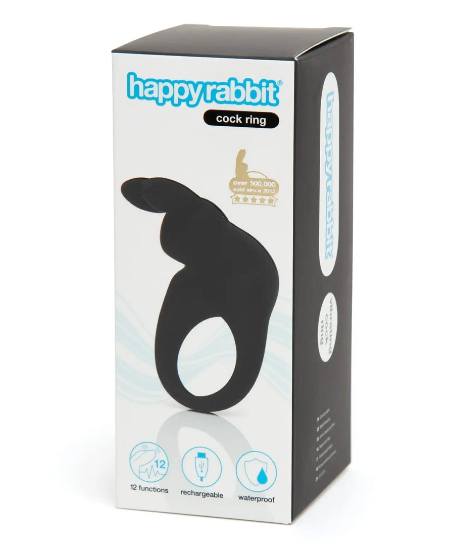 Power your way to incredible pleasure sessions with the happ... Happy Rabbit - Vibro Ring - Black photo-6