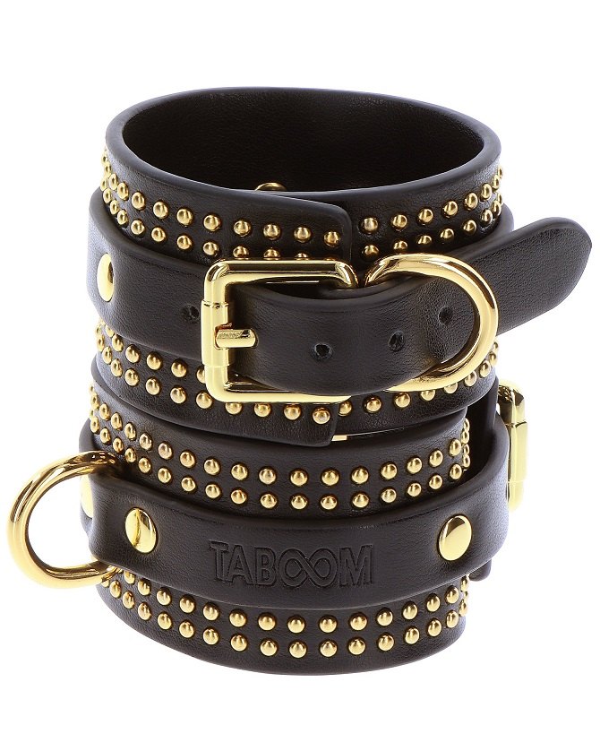 Discover the epitome of elegance and sensuality with these T... Taboom - Vogue Ankle Cuffs - Black photo-7