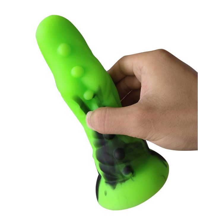 Aligator head shape dildo anal plug perfect softness
&... FAAK - Aligator Dildo - Green/Black photo-3