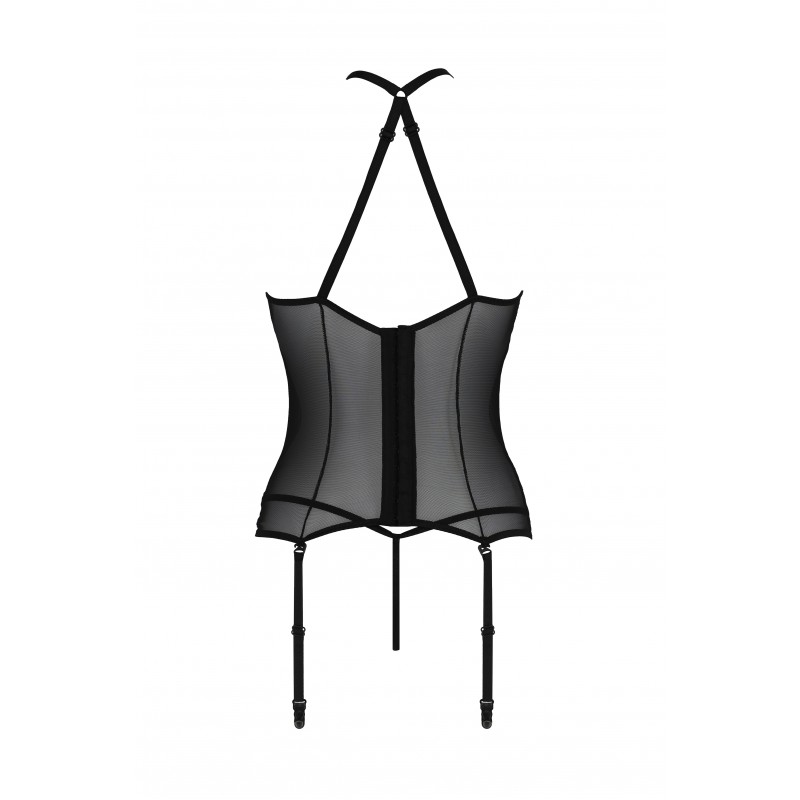 You will blossom at the sight of this corset on you. Satara ... Passion - Satara Corset - Black - L/XL photo-4