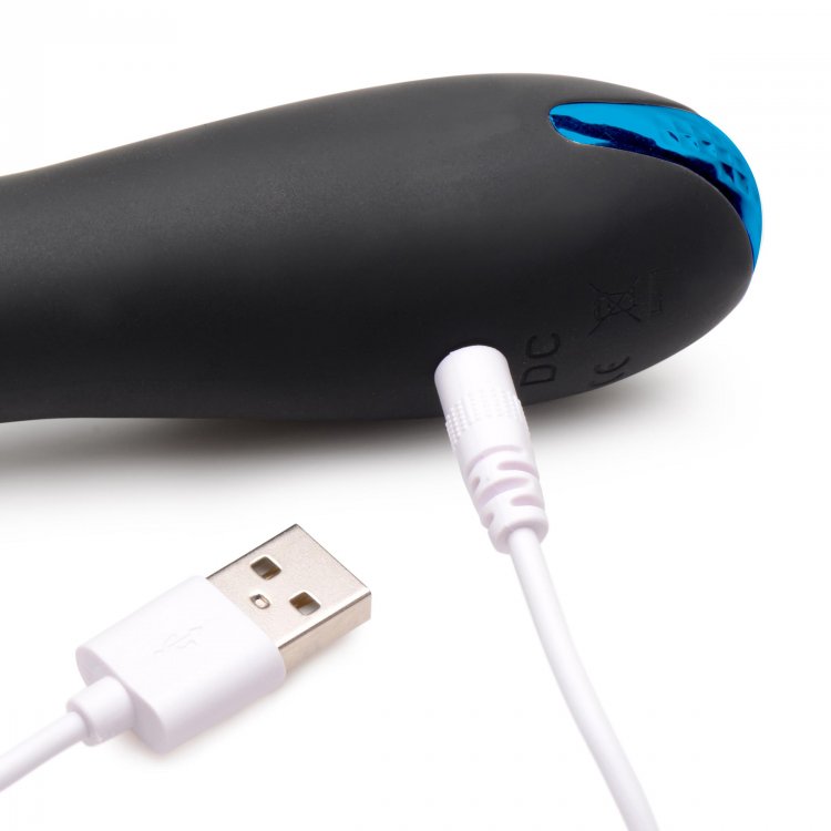 Discover a prostate vibrator that is as organically shaped a... Trinity Vibes - 12X Beaded Prostate Vibrator - Black photo-5