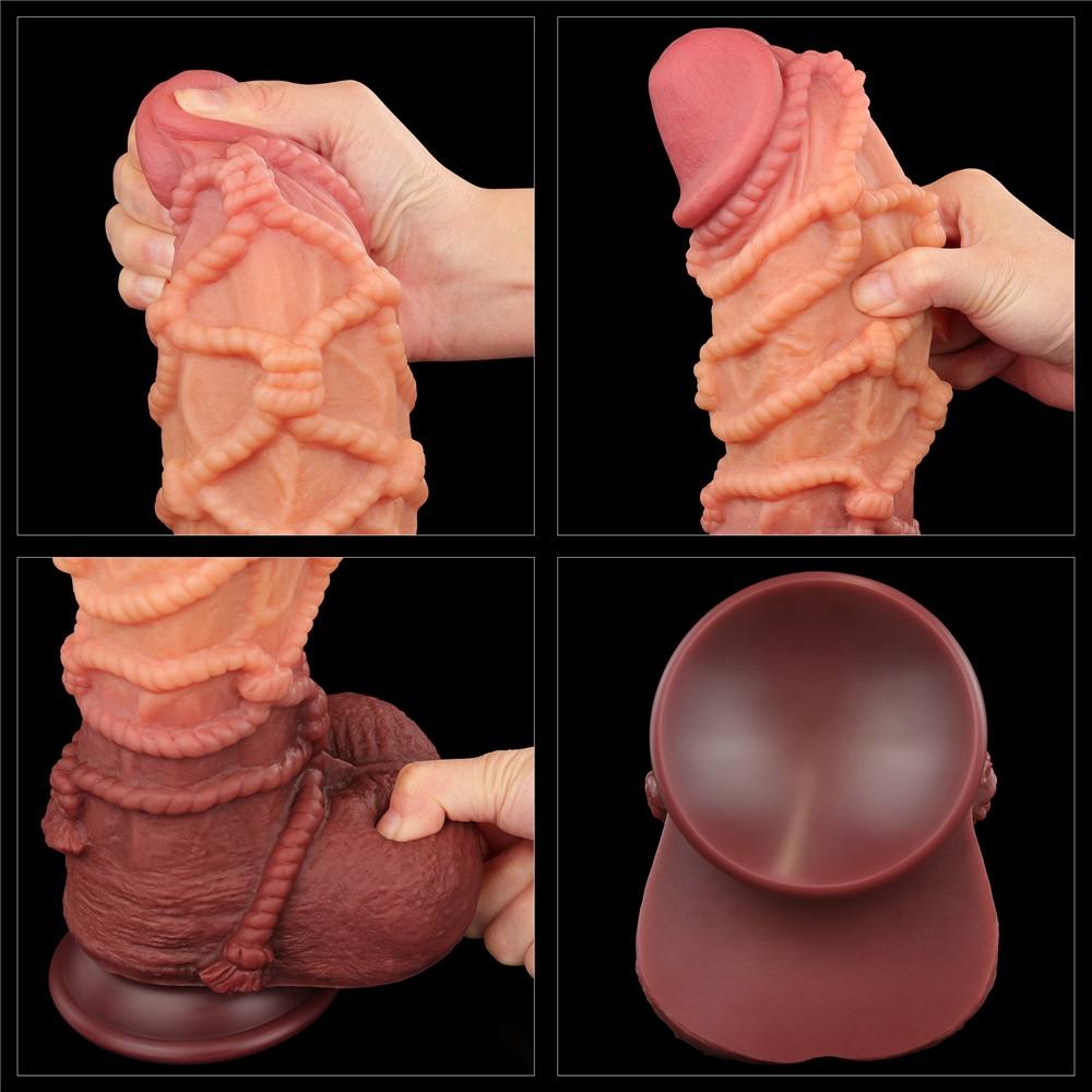 Built to deliver the most lifelike satisfaction, Love Toy Ki... Lovetoy - 10.5" Dual Layered Cock w Rope photo-11