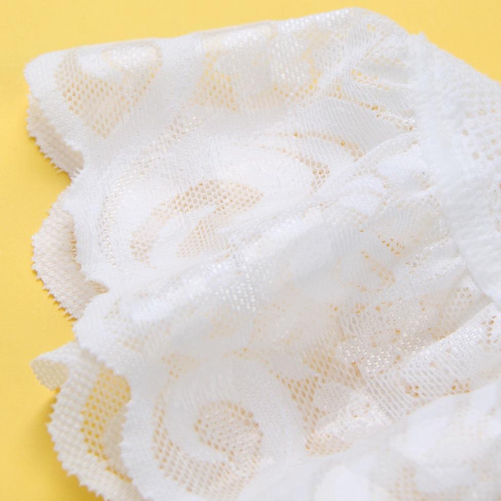 Main fabric is high-elasticity nylon yarn, soft and close-fi... Ohyeah - Lace Rhinestone Stockings - White - XL photo-13
