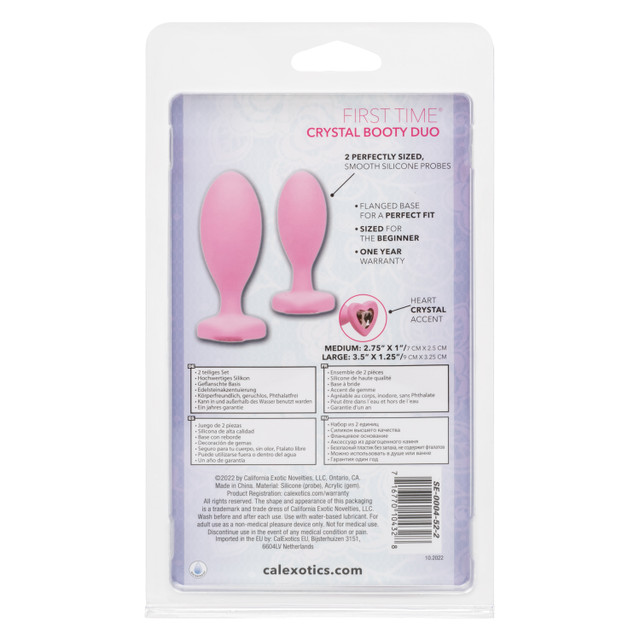 Indulge your naughtiest fantasies and open yourself up to th... CEN - First Time Crystal Booty Duo - Pink photo-13