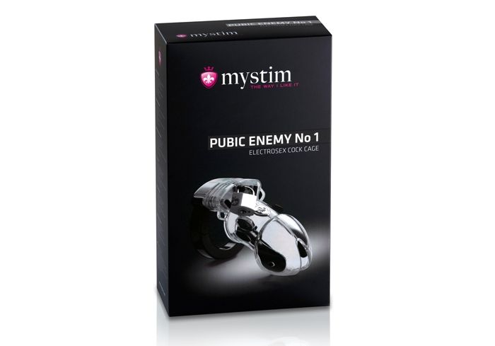 Your days of sexual liberty are over. The Pubic Enemy No1 wi... Mystim - Pubic Enemy No 1 Electro Cock Cage - Clear photo-9