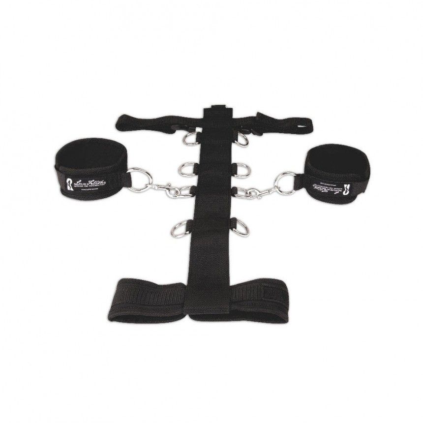Light bondage from Lux Fetish, designed for traditional domi... Lux Fetish - 3PC Adjustable Neck & Wristraint Set photo-2