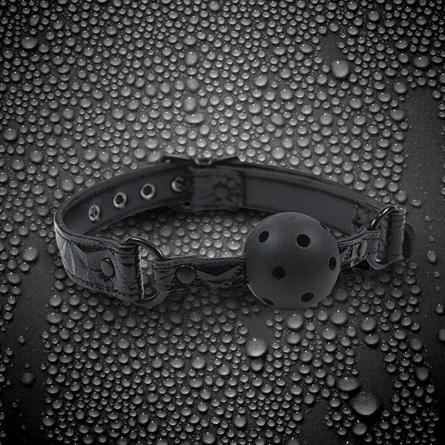 Get kinky in black with the Sinful line. The ball gag featur... NS Novelties - Ball Gag - Black photo-2