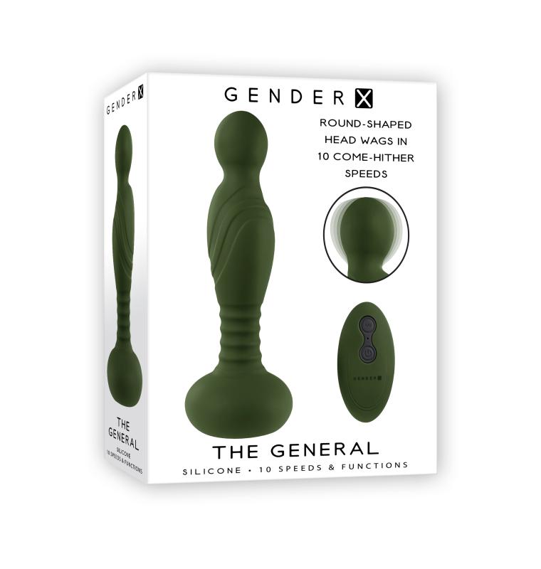 Take command with The General - a sturdy, dual-motor toy wit... Gender X - The General Anal Vibrator - Green photo-10