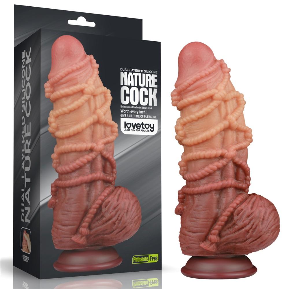 Built to deliver the most lifelike satisfaction, Love Toy Ki... Lovetoy - 9.5" Dual Layered Cock w Rope photo-11