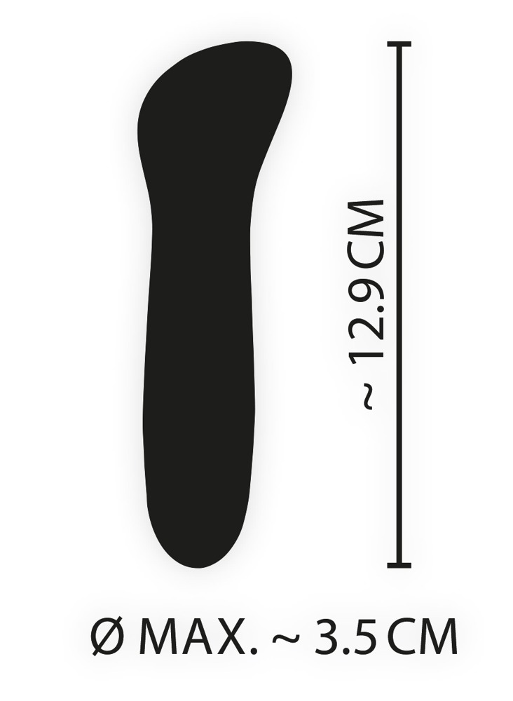 Blue mini vibrator with a concave indentation on the shaft. ... Cuties - G-Spot Mini Vibrator - Blue photo-6