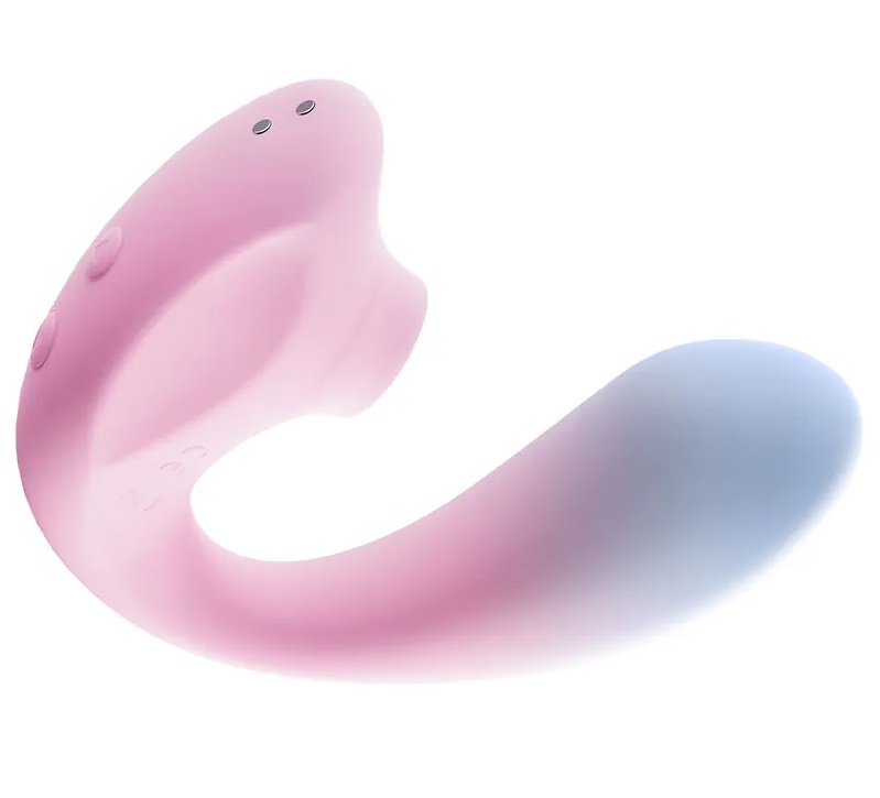 Body-safe silicone
Vibrating and sucking functio... Erocome - Apus Curve Sucking Vibrator - Pink photo-4