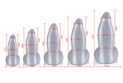665 - Narcissus Dildo S - Silver photo