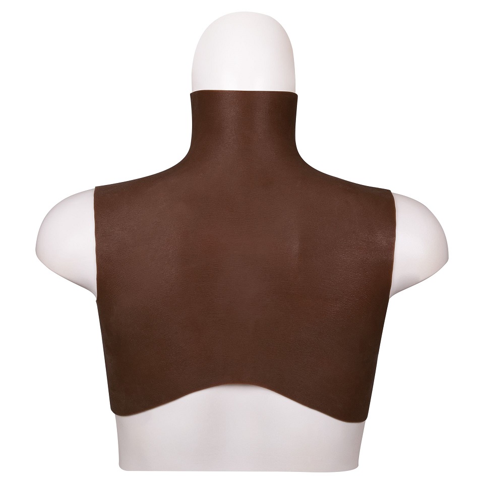 Realistic looking erect nipples & areola. Highly stretchable... XX-Dreamstoys - Ultra Realistic Breast Form M - Black photo-2