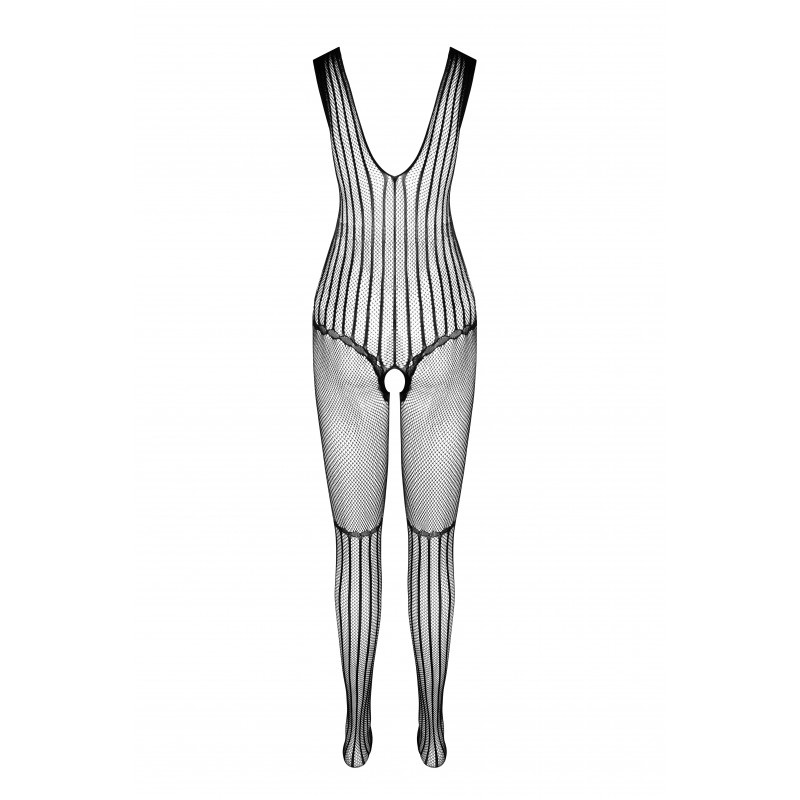 Sexy bodystocking that perfectly fits the figure, emphasizin... Passion - Bodystocking BS103 - Black photo-4