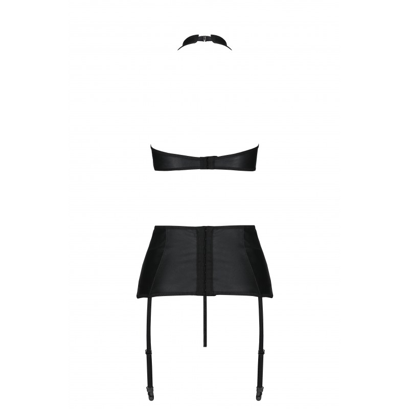 Nancy set is a three-piece set by Passion, consisting of a t... Passion - Nancy Set - Black - S/M photo-6