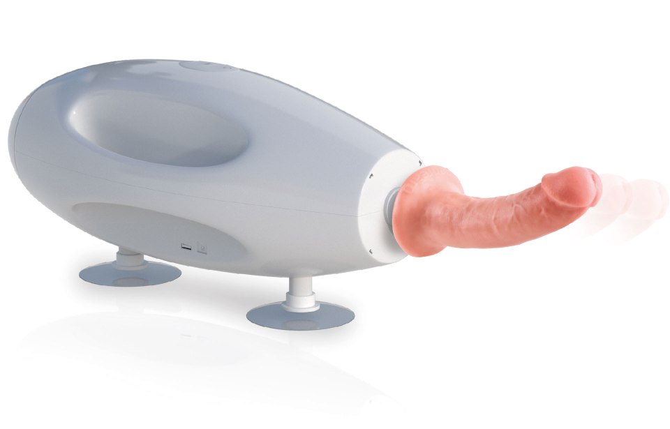 When you're looking for a travel-friendly sex machine th... Fetish Fantasy - Couples Sex Machine - White photo-2