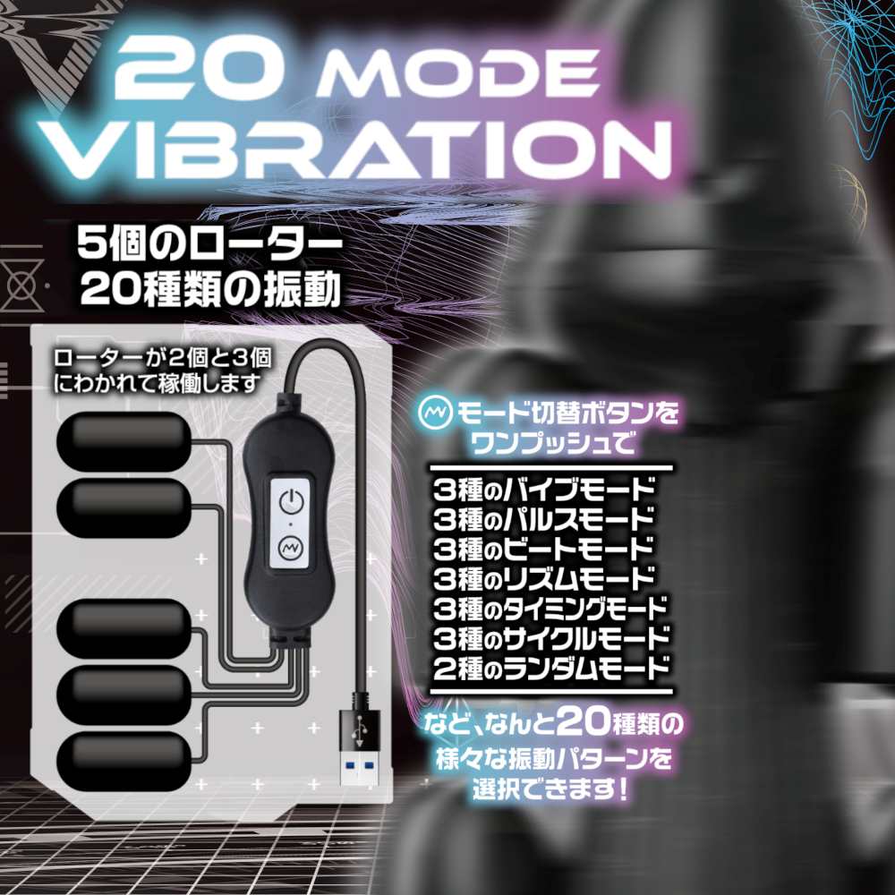 Command! Experience the unexplored zone!
Protect yourself fr... Love Factor - Vibration Bluster V - Black photo-2
