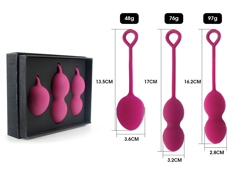 The discreet love balls are designed for intimate internal p... Akposh - Luxury Kegel Ball - Light Green photo-4