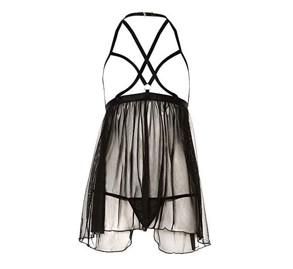 This is a perfect chemise to awaken intense emotions in your... Me Seduce - Ginette Chemise - Black - S/M photo-3