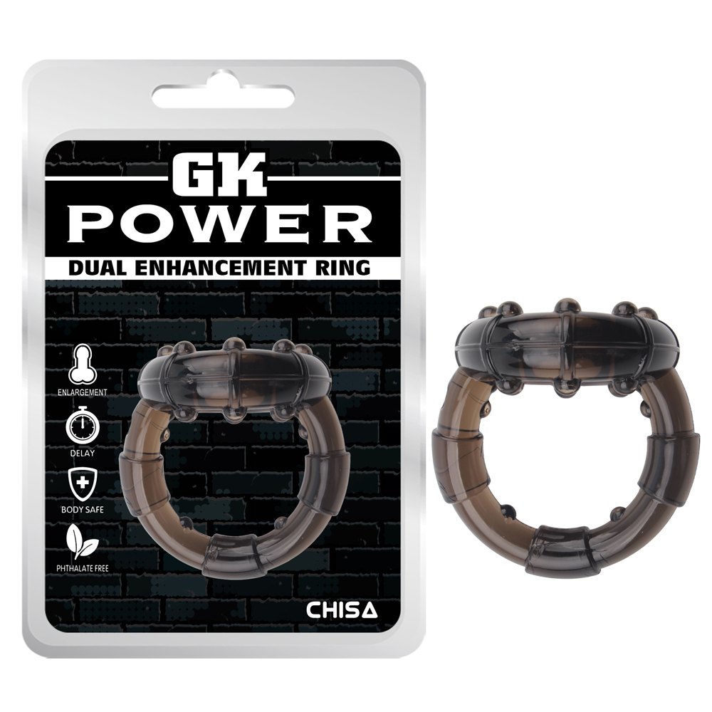 Phthalates Free, Super Stretchy.
Material:TPE
Product Size:... Chisa - Dual Enhancement Ring - Black photo-2