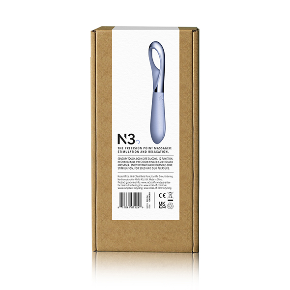 Sensory touch, body safe silicone, 10 function, rechargeable... NIYA - Finger Massager No.3 - Purple photo-5