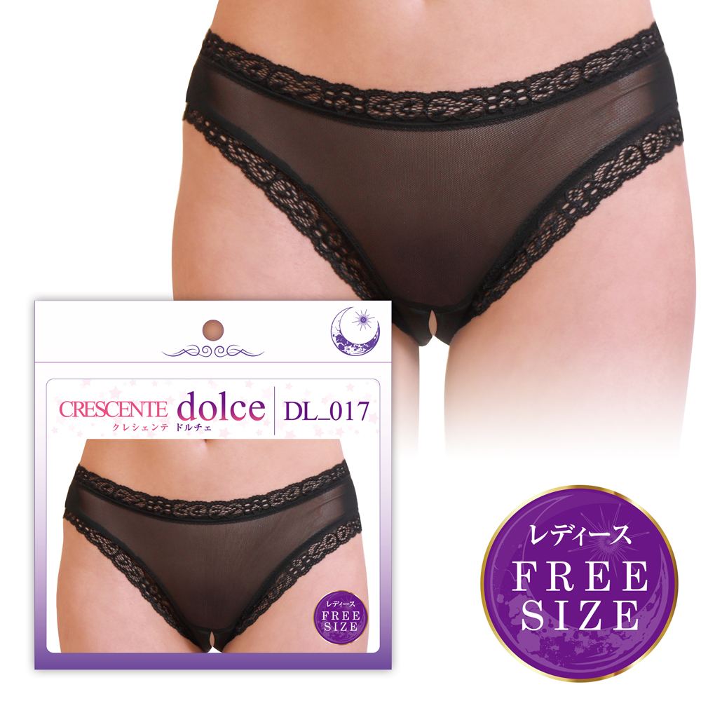 New members have joined the shorts line Dolce to help you en... Crescente - Dolce Crothless Panties DL_017 - Black photo-11