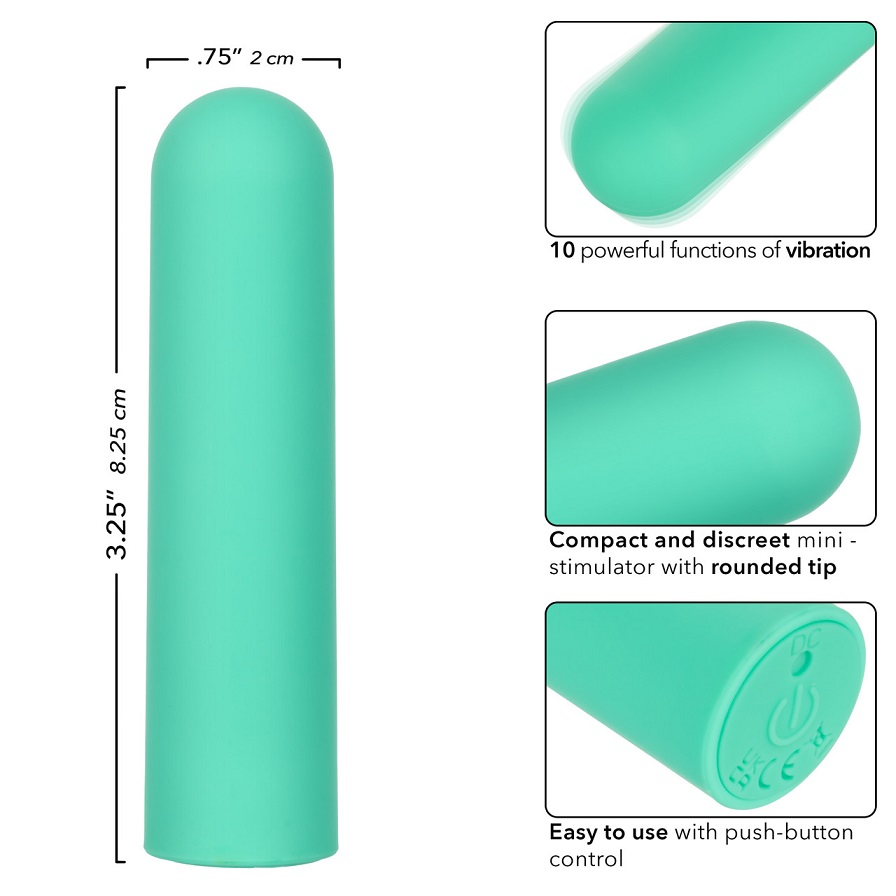 The Turbo Buzz Rounded Bullet is a marvel of compact design ... CEN - Turbo Buzz Rounded Vibro Bullet - Green photo-7