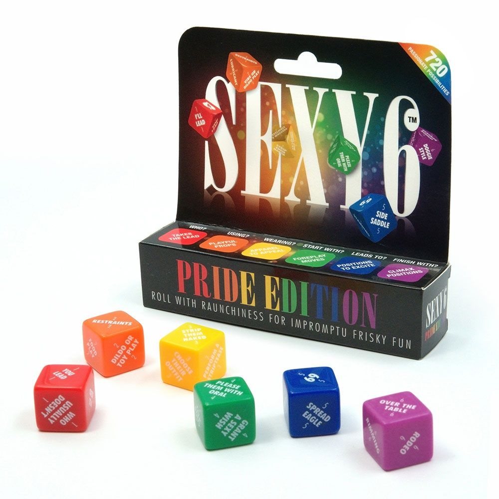 Roll with Raunchiness for Impromptu Frisky Fun. Shake up you... Creative C - Sexy 6 Dice Pride Edition photo-2