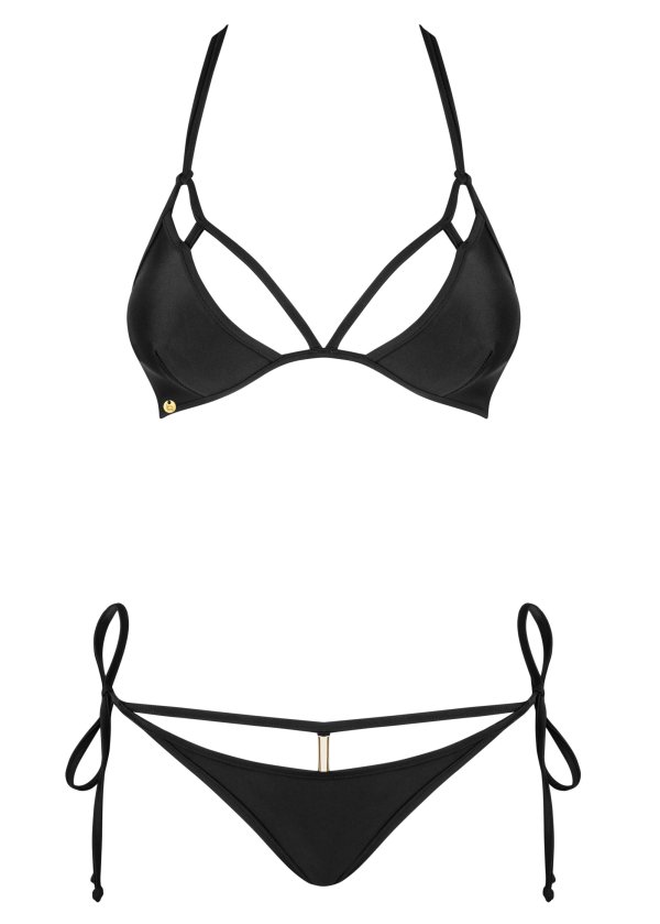 All about the sexy straps! Jump into our ultra-hot and femin... Obsessive - Costarica Bikini - Black - M photo-7