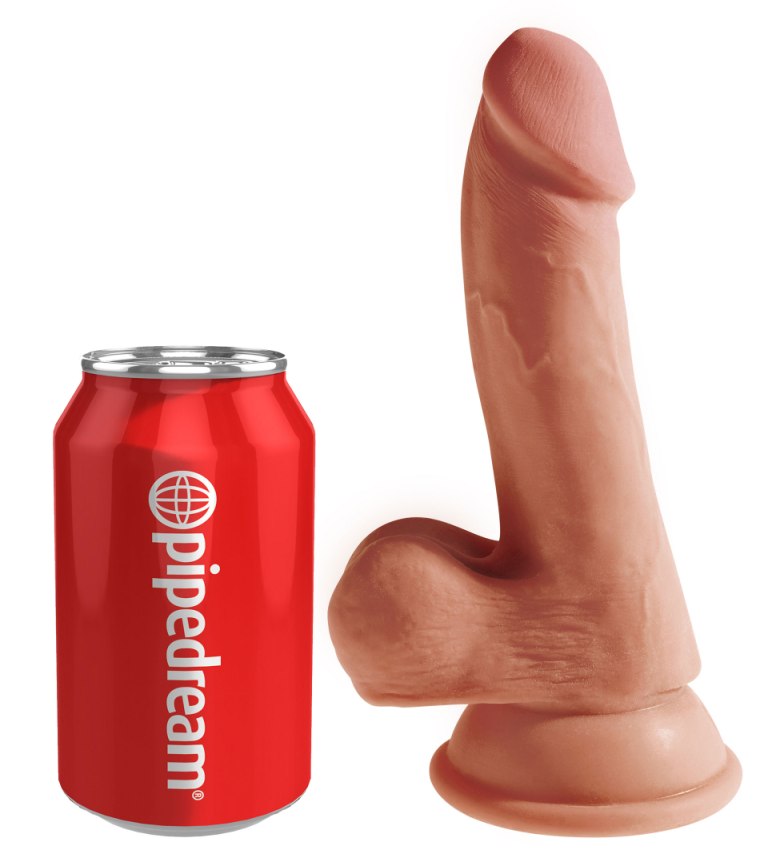 The King Cock Plus 6.5" Triple Density Cock with Balls ... King Cock - Triple Density w Balls 6.5" - Caramel photo-8
