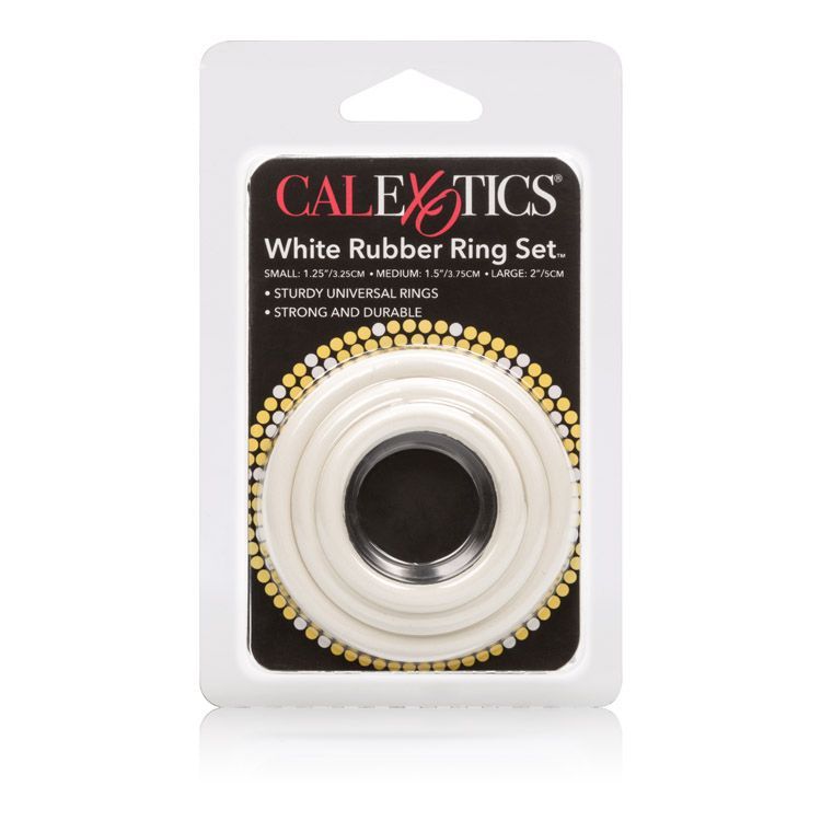 Enhance your erotic sensual satisfaction and performance wit... CEN - Rubber Ring - 3 Piece Set - White photo-7