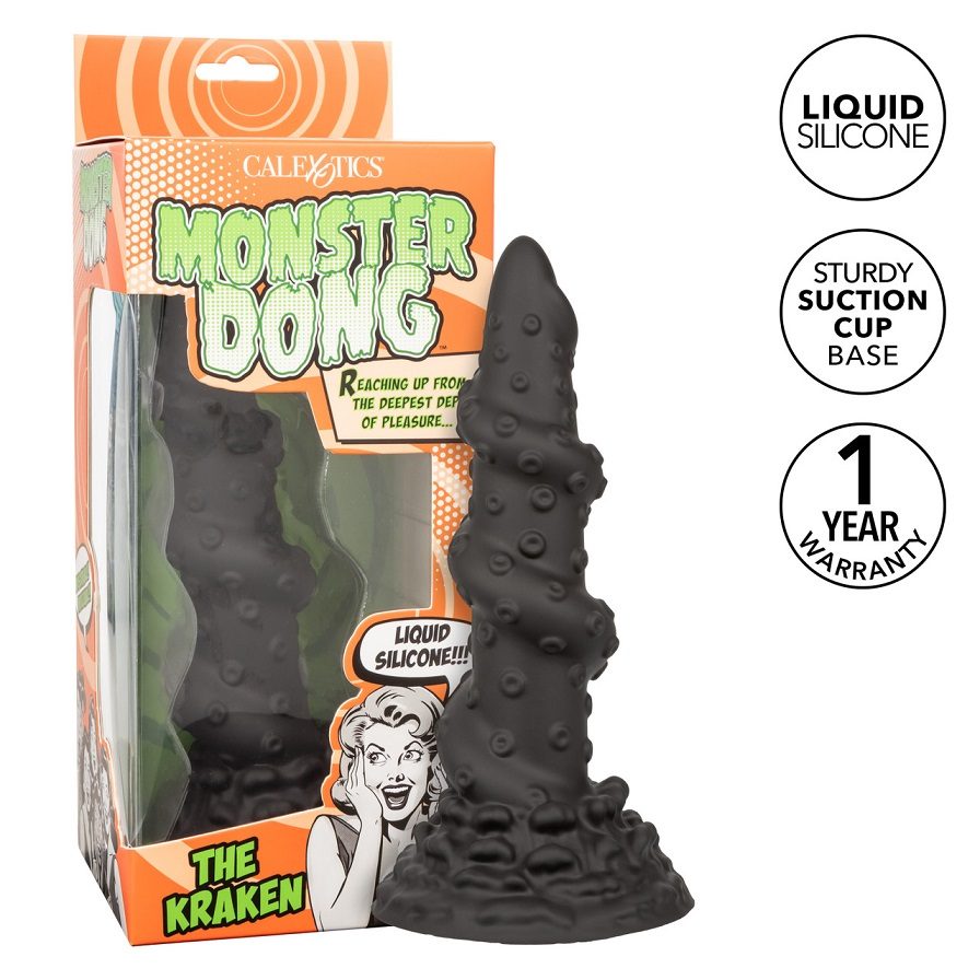 Unleash your wildest fantasies with the Monster Dong The Kra... CEN - Kraken Monster Dildo - Black photo-7