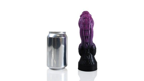 Bursting through the gates of hell, from the wicked kingdoms... HellHound - Argus Dildo - Black Purple - S photo-2