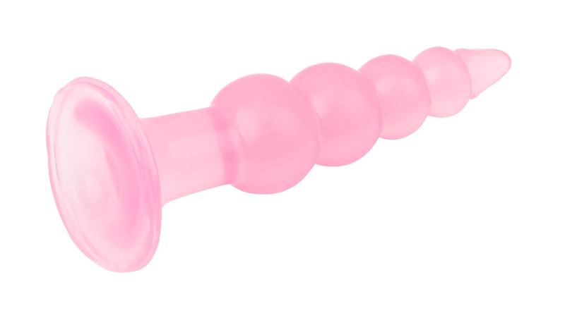 Anti-Bacterial, Better-Than-Real, Phathalate Free, Anal Trai... Chisa - Bumpy Butt Plug - Pink photo-5