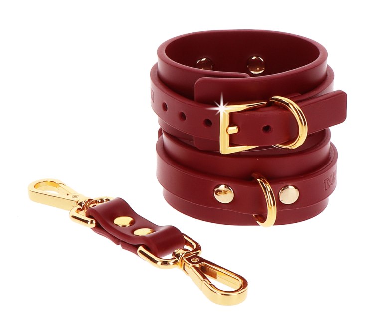 Tease and please with the luxurious and fashionable TABOOM W... Taboom - Wrist Cuffs - Red photo-2