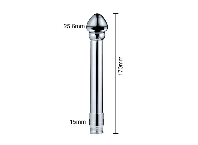 Metal glans anus irrigator enema and back court cleaner
Mat... MT - Glans Anal Enema Shower - Silver photo-7