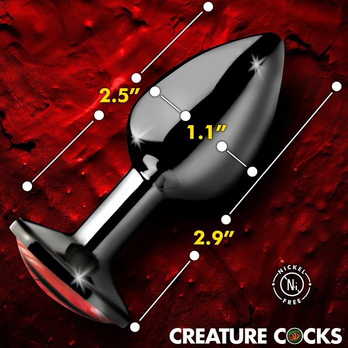 Step into another world with the Sinister Eye Metal Butt Plu... Creature Cocks - Sinister Eye Plug S - Red photo-4