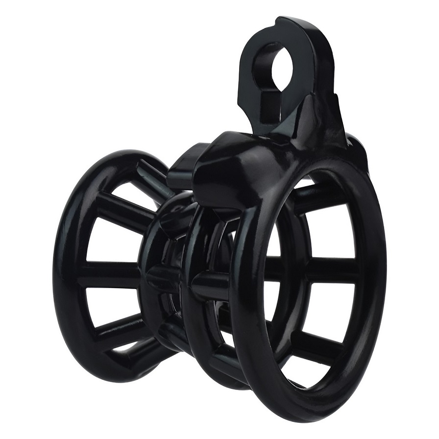 Material: 3D print resin
Size:
A Circular inside diameter: 3... FAAK - Resin Chastity Cage 217 - Black photo-9