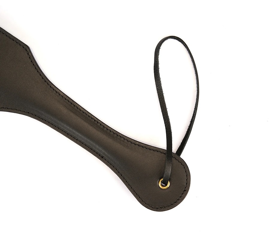 Samurai-inspired bondage accessories, embodying the spirit o... Liebe Seele - Samurai Leather Paddle - Black photo-4